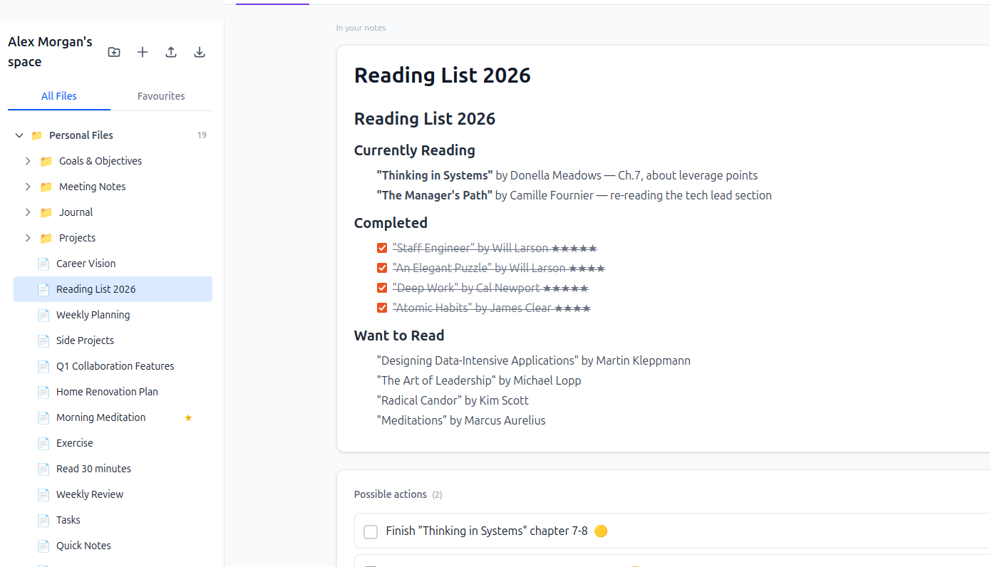 Screenshot of Write & Think Clearly in Compendio